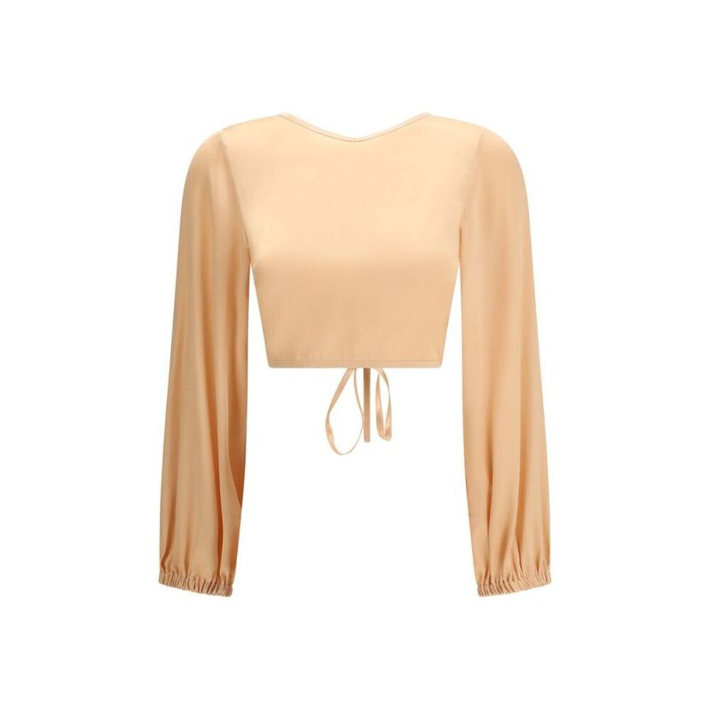 Kristina Ti Orange Silk Women's Blouse